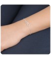 Triple Hearts Silver Bracelet BRS-41